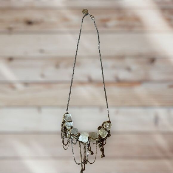 gemma redux Jewelry - Gemma Redux Rock Crystal Chunky Chain Long Necklace As Seen on Gossip Girl Gold